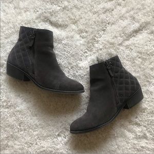 Gray Ankle Boots